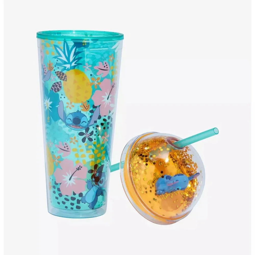 Disney Stitch Tropical Tumbler with Straw (NWT) - Picture 4 of 4